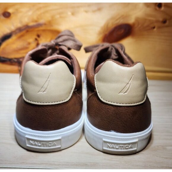 Nautica Brown Shoes Size 9.5 Casual Brown Leather Mens Size 9.5 - Picture 5 of 8